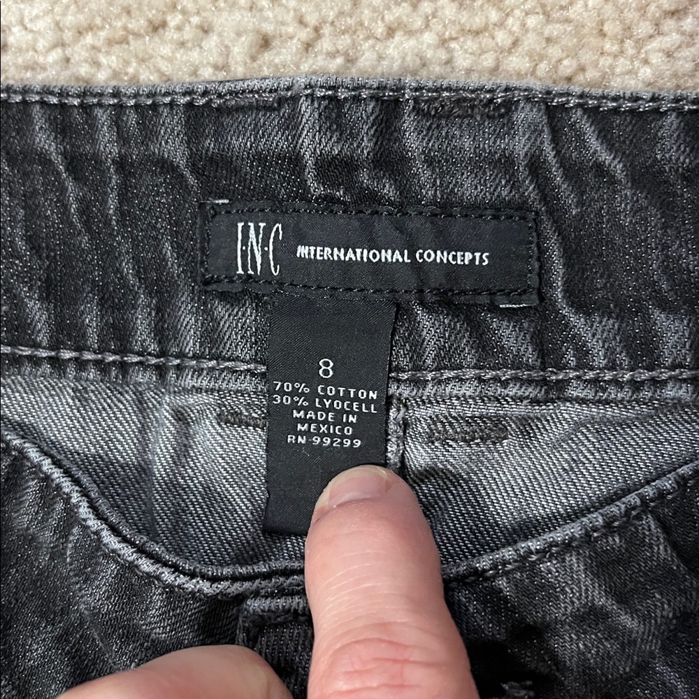 INC International Concepts Dark Wide-Leg Jeans - Picture 2 of 5